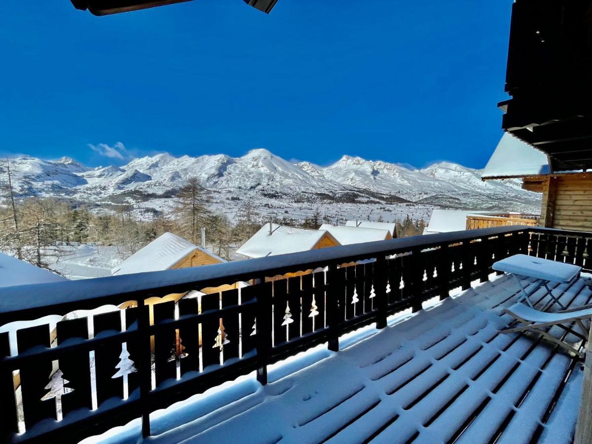 Chalet Aneloup Vue D'Exception A La Joue Du Loup Saint-Étienne-en-Dévoluy Eksteriør bilde